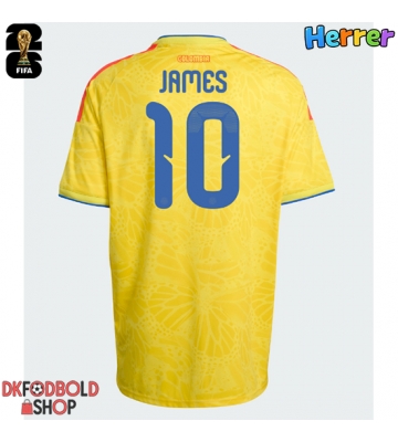 Colombia James Rodriguez #10 Hjemmebanetrøje VM 2026 Kort ærmer
